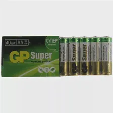 Батарейка AA щелочная GP Super 15A-2CRVS40 1.5V 40 шт