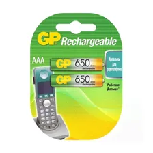 Аккумулятор AAA GP, R03-2BL, 650mAh, (2/20/200)